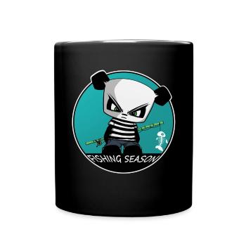 Angel Panda, Pêcheur Pêcheur Pêcheur Poisson Enfants - Mug uni - noir - Devant