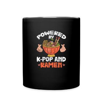K-Pop Ramen Musique Coréenne Corée Kpop Cadeau - Mug uni - noir - Devant