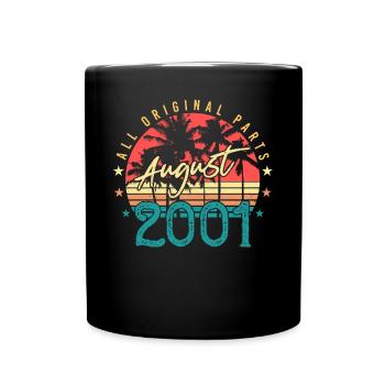 Mois de naissance Août 2001 - Mug uni - noir - Devant