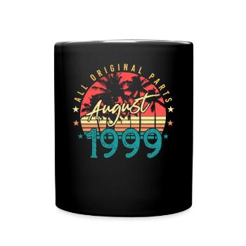 Geburtsmonat August 1999 - Tasse einfarbig - Schwarz - Vorne
