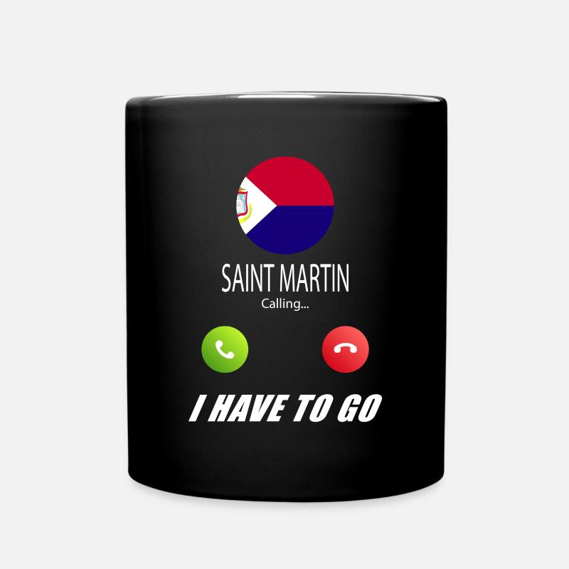 Saint-Martin appelle aux drapeaux Lusiger en disant - Mug uni - noir