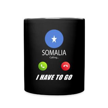 La Somalie appelle les drapeaux lusiger - Mug uni - noir - Devant