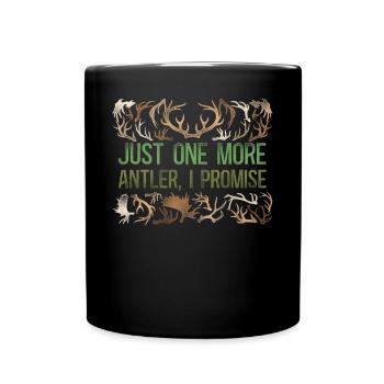 Buck Deer Hunting Hunter Vintage - Mug uni - noir - Devant