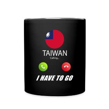 Taïwan appelle les drapeaux lusiger en disant - Mug uni - noir - Devant