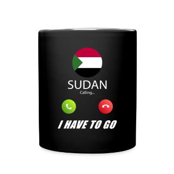 Sudan calls lusiger flags - Full Colour Mug - black - Front