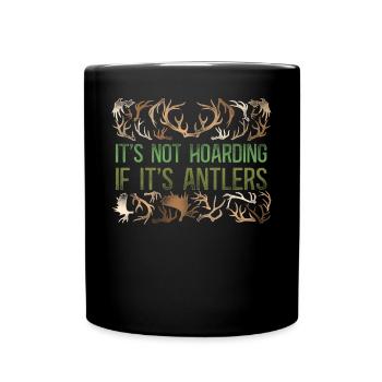 Buck Deer Hunting Hunter Vintage - Mug uni - noir - Devant