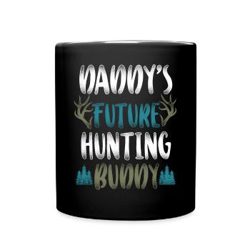 Buck Deer Hunting Hunter Kid - Full Colour Mug - black - Front