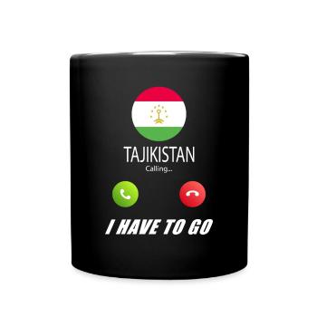 Tajikistan calls lusiger flags saying - Full Colour Mug - black - Front