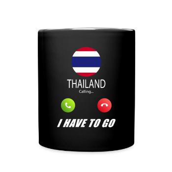 La Thaïlande appelle les drapeaux lusiger en disant - Mug uni - noir - Devant