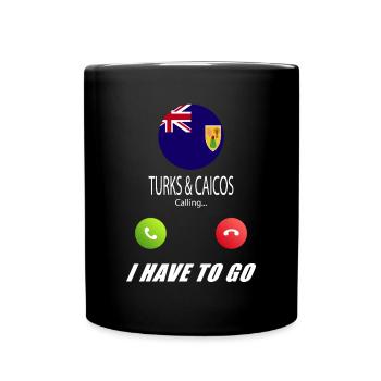 Turks and Caicos Islands call lusiger flags - Full Colour Mug - black - Front