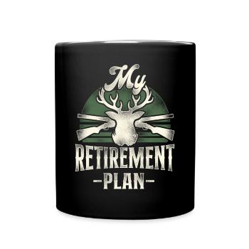 Chasseur de cerfs à la retraite - Mug uni - noir - Devant