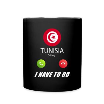 La Tunisie qualifie de slogan les drapeaux lusiger - Mug uni - noir - Devant