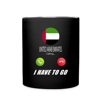 United Arab Emirates calls Lusiger - Full Colour Mug - black - Front