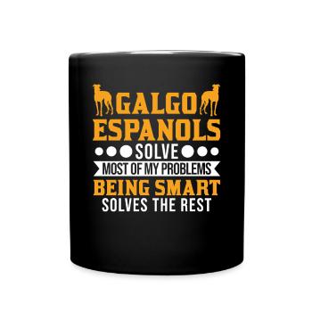 Galgo Espanol Cadeau Lévrier Espagnol - Mug uni - noir - Devant