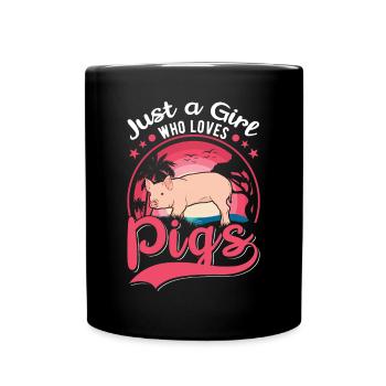 Pigs Filles Éleveurs de porcs - Mug uni - noir - Devant