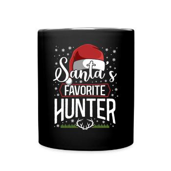 Chasseur de cerfs de Buck Noël - Mug uni - noir - Devant