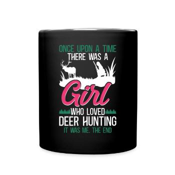 Buck Deer Chasse Hunter Girl - Mug uni - noir - Devant