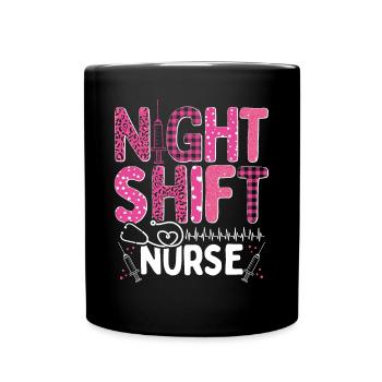 Appréciation des infirmières Quart de nuit Infirmières INFIRMIÈRES AIIC - Mug uni - noir - Devant