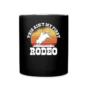 Rodéo Western Cowboy Wild West Retro Horse - Mug uni - noir - Devant
