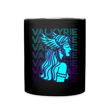 Valkyrie Wikinger Retro - Tasse einfarbig - Schwarz - Vorne