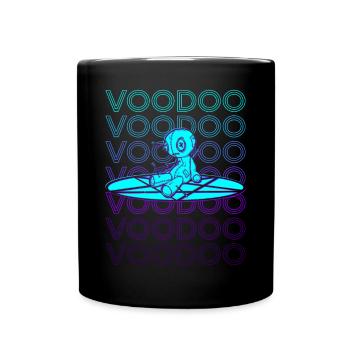 Voodoo Doll Pentagram Sorcellerie Rétro - Mug uni - noir - Devant