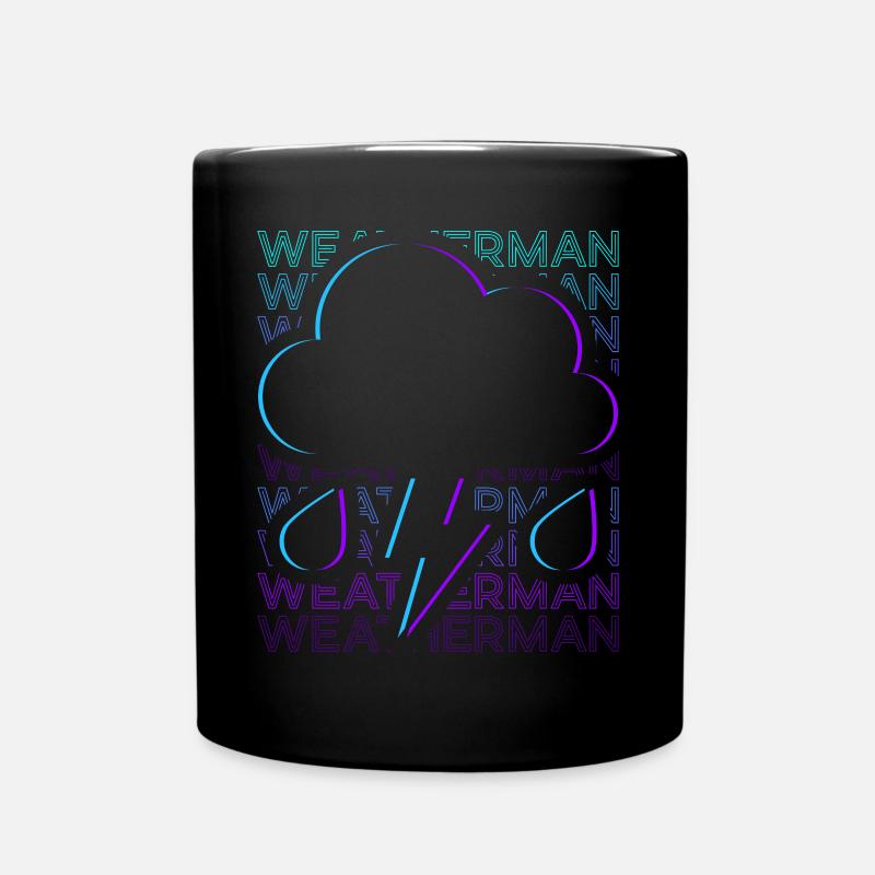 Meteorologist Weather Frog Weather ForecastEr Retro - Full Colour Mug - black
