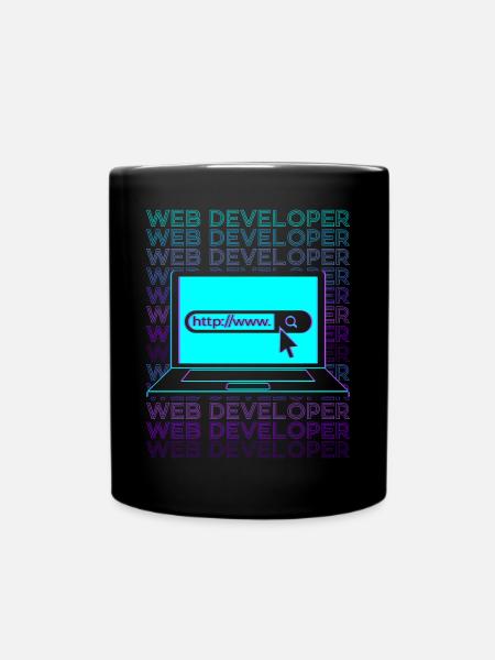 Développeur Web Développement Web Retro - Mug uni - noir
