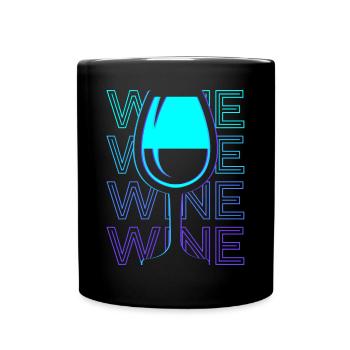 Buveur de vin Buveur de vin Sommelier Vigneron Retro - Mug uni - noir - Devant
