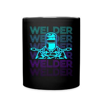 Schweißer Schweißen Schweißen Retro - Tasse einfarbig - Schwarz - Vorne