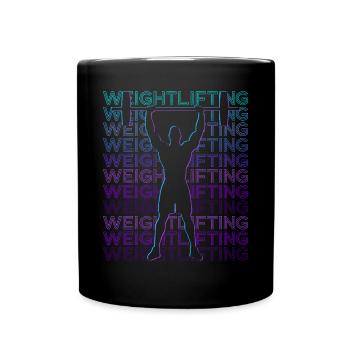 Haltérophilie Haltérophile Retro - Mug uni - noir - Devant