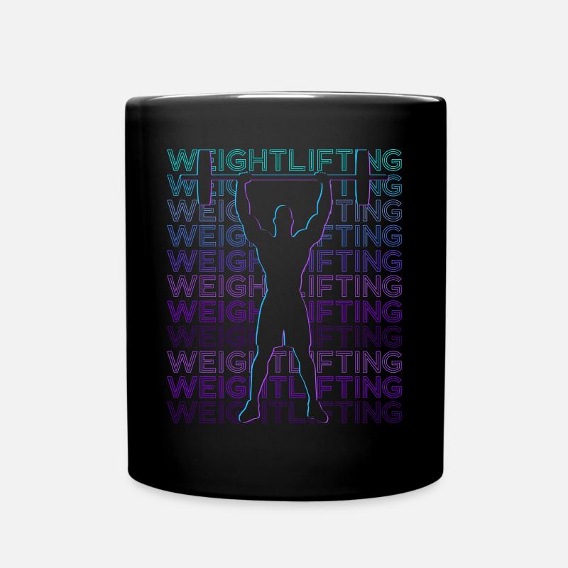 Haltérophilie Haltérophile Retro - Mug uni - noir