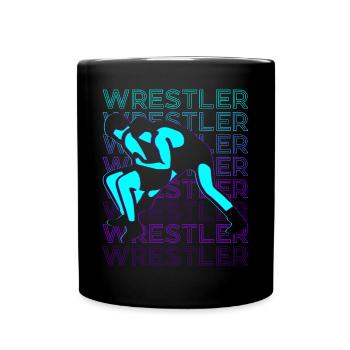 Ringer Wrestling Rétro - Mug uni - noir - Devant