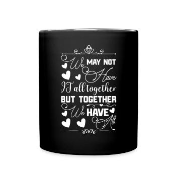 Réunion de famille Nous n’avons peut-être pas tout - Mug uni - noir - Devant