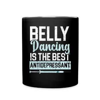 Bauchtanz ist das beste Antidepressivum Shimmy - Tasse einfarbig - Schwarz - Vorne