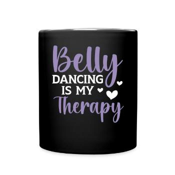 La danse du ventre est ma thérapie Shimmy Danseuse du ventre - Mug uni - noir - Devant