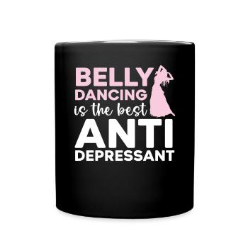 Bauchtanz ist das beste Antidepressivum Shimmy - Tasse einfarbig - Schwarz - Vorne