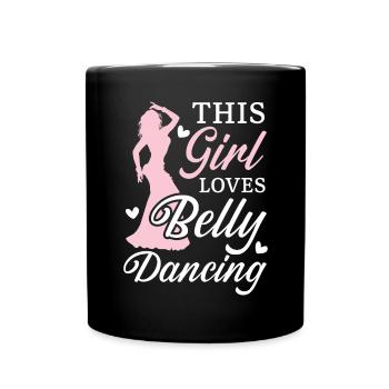 Cette fille aime la danse du ventre Shimmy Belly Dancer - Mug uni - noir - Devant