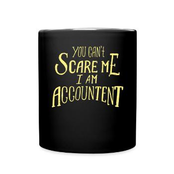 I Am Accountant Suit Halloween Monster Fear - Full Colour Mug - black - Front