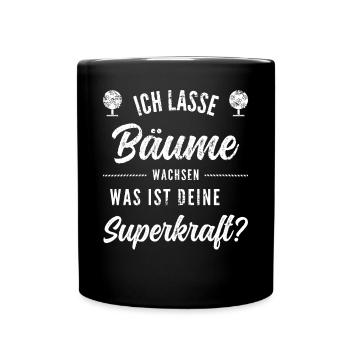 Galabauer Landschaftsgärtner Garten Spruch Baum - Tasse einfarbig - Schwarz - Vorne