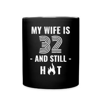 Cadeau d’anniversaire de femme de 32 ans - Mug uni - noir - Devant
