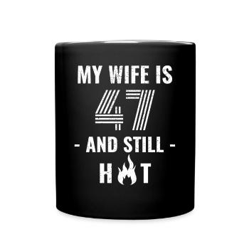 Cadeau d’anniversaire de femme de 47 ans - Mug uni - noir - Devant
