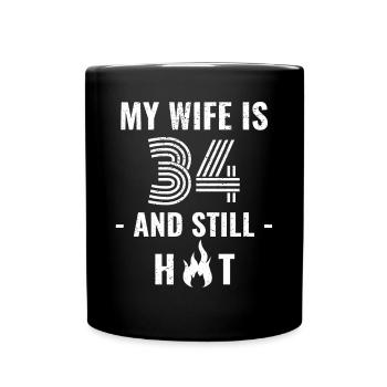Cadeau d’anniversaire de femme de 34 ans - Mug uni - noir - Devant