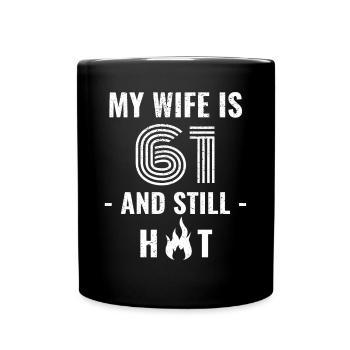 Cadeau d’anniversaire de femme de 61 ans - Mug uni - noir - Devant