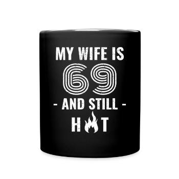 Cadeau d’anniversaire de femme de 69 ans - Mug uni - noir - Devant