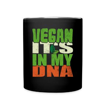 Vegan It's In My DNA - Full Colour Mug - black - Front