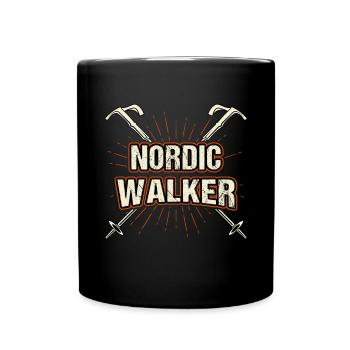 Nordic Walker Exercice Fitness Bâtons nordiques Nordic W - Mug uni - noir - Devant