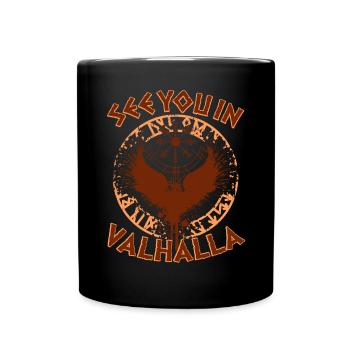 Rendez-vous à Valhalla Viking Vikings - Mug uni - noir - Devant
