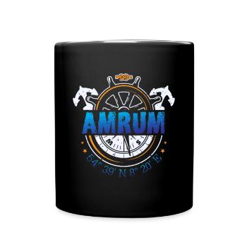 Amrum Nordsee Insel - Tasse einfarbig - Schwarz - Vorne
