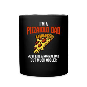 I'm A Pizzaiolo Dad Just Like A Normal Dad, Pizza - Mug uni - noir - Devant
