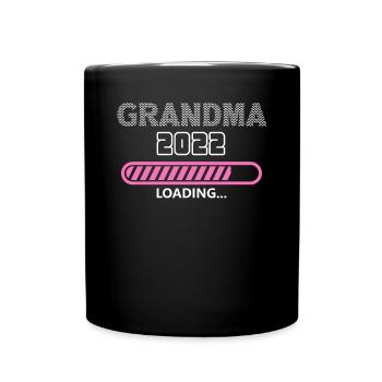 Grandma 2022 Loading, Future Grandmother - Full Colour Mug - black - Front
